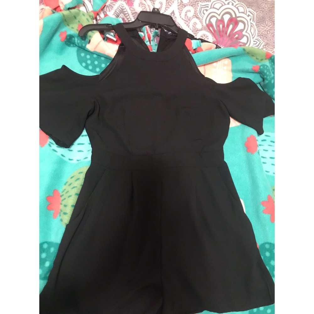 Small, dressy black romper